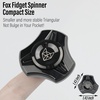 image:imageFREELOVE Metal Fidget Spinner Brass Heavy Long Spinning Toys Cool Silent Small Mini 2nd Fox Figette Spiner for Adults Men Anxiety Quiet Bearing Relief Brass4th Fox Stainless Steel Mirror Black