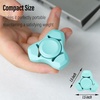 image:imageFREELOVE Metal Fidget Spinner Brass Heavy Long Spinning Toys Cool Silent Small Mini 2nd Fox Figette Spiner for Adults Men Anxiety Quiet Bearing Relief Brass1st Fox Ceramic Plated Blue