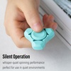 image:imageFREELOVE Metal Fidget Spinner Brass Heavy Long Spinning Toys Cool Silent Small Mini 2nd Fox Figette Spiner for Adults Men Anxiety Quiet Bearing Relief Brass1st Fox Ceramic Plated Blue