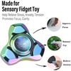 image:imageFREELOVE Metal Fidget Spinner Brass Heavy Long Spinning Toys Cool Silent Small Mini 2nd Fox Figette Spiner for Adults Men Anxiety Quiet Bearing Relief Brass1st Fox Stainless Steel Mirror Rainbow