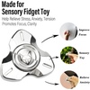 image:imageFREELOVE Metal Fidget Spinner Brass Heavy Long Spinning Toys Cool Silent Small Mini 2nd Fox Figette Spiner for Adults Men Anxiety Quiet Bearing Relief Brass2nd Fox Stainless Steel Mirror Silver