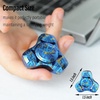 image:imageFREELOVE Metal Fidget Spinner Brass Heavy Long Spinning Toys Cool Silent Small Mini 2nd Fox Figette Spiner for Adults Men Anxiety Quiet Bearing Relief Brass1st Fox Titanium Alloy Blue Space