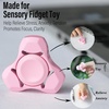 image:imageFREELOVE Metal Fidget Spinner Brass Heavy Long Spinning Toys Cool Silent Small Mini 2nd Fox Figette Spiner for Adults Men Anxiety Quiet Bearing Relief Brass1st Fox Ceramic Plated Pink
