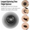 image:imageFREELOVE Metal Fidget Spinner Brass Heavy Long Spinning Toys Cool Silent Small Mini 2nd Fox Figette Spiner for Adults Men Anxiety Quiet Bearing Relief Brass2nd Fox Stainless Steel Mirror Black