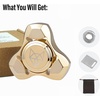 image:imageFREELOVE Metal Fidget Spinner Brass Heavy Long Spinning Toys Cool Silent Small Mini 2nd Fox Figette Spiner for Adults Men Anxiety Quiet Bearing Relief Brass1st Fox Stainless Steel Mirror Gold
