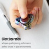 image:imageFREELOVE Metal Fidget Spinner Brass Heavy Long Spinning Toys Cool Silent Small Mini 2nd Fox Figette Spiner for Adults Men Anxiety Quiet Bearing Relief Brass1st Fox Titanium Alloy Splashed Ink