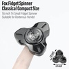 image:imageFREELOVE Metal Fidget Spinner Brass Heavy Long Spinning Toys Cool Silent Small Mini 2nd Fox Figette Spiner for Adults Men Anxiety Quiet Bearing Relief Brass2nd Fox Stainless Steel Mirror Black