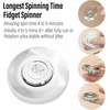 image:imageFREELOVE Metal Fidget Spinner Brass Heavy Long Spinning Toys Cool Silent Small Mini 2nd Fox Figette Spiner for Adults Men Anxiety Quiet Bearing Relief Brass1st Fox Stainless Steel Mirror Silver