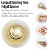 image:imageFREELOVE Metal Fidget Spinner Brass Heavy Long Spinning Toys Cool Silent Small Mini 2nd Fox Figette Spiner for Adults Men Anxiety Quiet Bearing Relief Brass2nd Fox Brass Relief