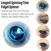 image:imageFREELOVE Metal Fidget Spinner Brass Heavy Long Spinning Toys Cool Silent Small Mini 2nd Fox Figette Spiner for Adults Men Anxiety Quiet Bearing Relief Brass1st Fox Stainless Steel Mirror Blue