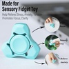 image:imageFREELOVE Metal Fidget Spinner Brass Heavy Long Spinning Toys Cool Silent Small Mini 2nd Fox Figette Spiner for Adults Men Anxiety Quiet Bearing Relief Brass1st Fox Ceramic Plated Blue