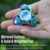 image:imageFREELOVE Metal Fidget Spinner Brass Heavy Long Spinning Toys Cool Silent Small Mini 2nd Fox Figette Spiner for Adults Men Anxiety Quiet Bearing Relief Brass1st Fox Stainless Steel Mirror Rainbow