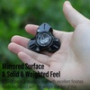 image:imageFREELOVE Metal Fidget Spinner Brass Heavy Long Spinning Toys Cool Silent Small Mini 2nd Fox Figette Spiner for Adults Men Anxiety Quiet Bearing Relief Brass2nd Fox Stainless Steel Mirror Black