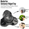 image:imageFREELOVE Metal Fidget Spinner Brass Heavy Long Spinning Toys Cool Silent Small Mini 2nd Fox Figette Spiner for Adults Men Anxiety Quiet Bearing Relief Brass2nd Fox Stainless Steel Mirror Black