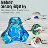 image:imageFREELOVE Metal Fidget Spinner Brass Heavy Long Spinning Toys Cool Silent Small Mini 2nd Fox Figette Spiner for Adults Men Anxiety Quiet Bearing Relief Brass1st Fox Titanium Alloy Blue Space