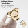 image:imageFREELOVE Metal Fidget Spinner Brass Heavy Long Spinning Toys Cool Silent Small Mini 2nd Fox Figette Spiner for Adults Men Anxiety Quiet Bearing Relief Brass1st Fox Stainless Steel Mirror Gold