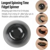 image:imageFREELOVE Metal Fidget Spinner Brass Heavy Long Spinning Toys Cool Silent Small Mini 2nd Fox Figette Spiner for Adults Men Anxiety Quiet Bearing Relief Brass4th Fox Zirconium Alloy Black