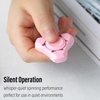image:imageFREELOVE Metal Fidget Spinner Brass Heavy Long Spinning Toys Cool Silent Small Mini 2nd Fox Figette Spiner for Adults Men Anxiety Quiet Bearing Relief Brass1st Fox Ceramic Plated Pink