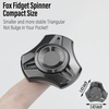 image:imageFREELOVE Metal Fidget Spinner Brass Heavy Long Spinning Toys Cool Silent Small Mini 2nd Fox Figette Spiner for Adults Men Anxiety Quiet Bearing Relief Brass4th Fox Zirconium Alloy Black