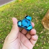 image:imageFREELOVE Metal Fidget Spinner Brass Heavy Long Spinning Toys Cool Silent Small Mini 2nd Fox Figette Spiner for Adults Men Anxiety Quiet Bearing Relief Brass1st Fox Stainless Steel Mirror Blue