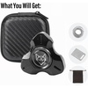 image:imageFREELOVE Metal Fidget Spinner Brass Heavy Long Spinning Toys Cool Silent Small Mini 2nd Fox Figette Spiner for Adults Men Anxiety Quiet Bearing Relief Brass2nd Fox Stainless Steel Mirror Black