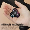 image:imageFREELOVE Metal Fidget Spinner for Adults Upgraded Fox Stainless Steel Fidget Toys High Spin Long Spinning Finger Gyro Small Mini Fidget Block Silent Bearings EDC for Men Anxiety CoolAluminum Alloy Galaxy