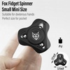 image:imageFREELOVE Metal Fidget Spinner for Adults Upgraded Fox Stainless Steel Fidget Toys High Spin Long Spinning Finger Gyro Small Mini Fidget Block Silent Bearings EDC for Men Anxiety CoolAluminum Alloy Black