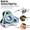 image:imageFREELOVE Metal Fidget Spinner for Adults Upgraded Fox Stainless Steel Fidget Toys High Spin Long Spinning Finger Gyro Small Mini Fidget Block Silent Bearings EDC for Men Anxiety Cool3rd Fox Stainless Steel Mirror Rainbow