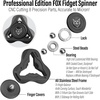 image:imageFREELOVE Metal Fidget Spinner for Adults Upgraded Fox Stainless Steel Fidget Toys High Spin Long Spinning Finger Gyro Small Mini Fidget Block Silent Bearings EDC for Men Anxiety Cool3rd Fox Stainless Steel Cnc Black