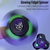 image:imageFREELOVE Metal Fidget Spinner for Adults Upgraded Fox Stainless Steel Fidget Toys High Spin Long Spinning Finger Gyro Small Mini Fidget Block Silent Bearings EDC for Men Anxiety CoolAluminum Alloy Black