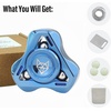 image:imageFREELOVE Metal Fidget Spinner for Adults Upgraded Fox Stainless Steel Fidget Toys High Spin Long Spinning Finger Gyro Small Mini Fidget Block Silent Bearings EDC for Men Anxiety Cool3rd Fox Stainless Steel Mirror Blue