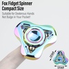 image:imageFREELOVE Metal Fidget Spinner for Adults Upgraded Fox Stainless Steel Fidget Toys High Spin Long Spinning Finger Gyro Small Mini Fidget Block Silent Bearings EDC for Men Anxiety Cool3rd Fox Stainless Steel Mirror Rainbow