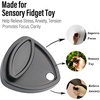 image:imageFREELOVE Metal Magnetic Fidget Toys Slider for Adults Pivot Sliding Magnet Clicker Compact Triangle Haptic Coin Quiet Operate for Stress Relief Anxiety Black SmallGen2Black