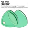 image:imageFREELOVE Metal Magnetic Fidget Toys Slider for Adults Pivot Sliding Magnet Clicker Compact Triangle Haptic Coin Quiet Operate for Stress Relief Anxiety Black SmallGen2Green