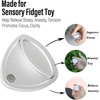 image:imageFREELOVE Metal Magnetic Fidget Toys Slider for Adults Pivot Sliding Magnet Clicker Compact Triangle Haptic Coin Quiet Operate for Stress Relief Anxiety Black SmallGen2Silver