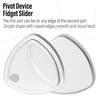 image:imageFREELOVE Metal Magnetic Fidget Toys Slider for Adults Pivot Sliding Magnet Clicker Compact Triangle Haptic Coin Quiet Operate for Stress Relief Anxiety Black SmallGen2Silver