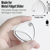 image:imageFREELOVE Metal Magnetic Fidget Toys Slider for Adults Pivot Sliding Magnet Clicker Compact Triangle Haptic Coin Quiet Operate for Stress Relief Anxiety Black SmallGen2Silver