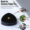 image:imageFREELOVE Metal Magnetic Fidget Toys Slider for Adults Pivot Sliding Magnet Clicker Compact Triangle Haptic Coin Quiet Operate for Stress Relief Anxiety Black SmallGen2Aluminum Alloy Black
