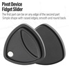 image:imageFREELOVE Metal Magnetic Fidget Toys Slider for Adults Pivot Sliding Magnet Clicker Compact Triangle Haptic Coin Quiet Operate for Stress Relief Anxiety Black SmallGen2Black