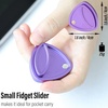 image:imageFREELOVE Metal Magnetic Fidget Toys Slider for Adults Pivot Sliding Magnet Clicker Compact Triangle Haptic Coin Quiet Operate for Stress Relief Anxiety Black SmallGen2Purple
