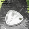 image:imageFREELOVE Metal Magnetic Fidget Toys Slider for Adults Pivot Sliding Magnet Clicker Compact Triangle Haptic Coin Quiet Operate for Stress Relief Anxiety Black SmallGen2Silver