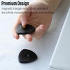 image:imageFREELOVE Metal Magnetic Fidget Toys Slider for Adults Pivot Sliding Magnet Clicker Compact Triangle Haptic Coin Quiet Operate for Stress Relief Anxiety Black SmallGen2Aluminum Alloy Black