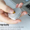 image:imageFREELOVE Metal Magnetic Fidget Toys Slider for Adults Pivot Sliding Magnet Clicker Compact Triangle Haptic Coin Quiet Operate for Stress Relief Anxiety Black SmallGen2Aluminum Alloy Silver