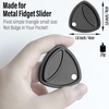 image:imageFREELOVE Metal Magnetic Fidget Toys Slider for Adults Pivot Sliding Magnet Clicker Compact Triangle Haptic Coin Quiet Operate for Stress Relief Anxiety Black SmallGen2Black