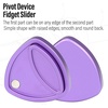 image:imageFREELOVE Metal Magnetic Fidget Toys Slider for Adults Pivot Sliding Magnet Clicker Compact Triangle Haptic Coin Quiet Operate for Stress Relief Anxiety Black SmallGen2Purple
