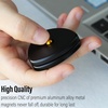 image:imageFREELOVE Metal Magnetic Fidget Toys Slider for Adults Pivot Sliding Magnet Clicker Compact Triangle Haptic Coin Quiet Operate for Stress Relief Anxiety Black SmallGen2Aluminum Alloy Black