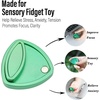 image:imageFREELOVE Metal Magnetic Fidget Toys Slider for Adults Pivot Sliding Magnet Clicker Compact Triangle Haptic Coin Quiet Operate for Stress Relief Anxiety Black SmallGen2Green
