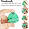 image:imageFREELOVE Metal Magnetic Fidget Toys Slider for Adults Pivot Sliding Magnet Clicker Compact Triangle Haptic Coin Quiet Operate for Stress Relief Anxiety Black SmallGen2Green
