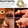 image:imageFREELOVE Metal Magnetic Paragraph Slider Fidget Spinner Toys for Adults Mini Small Magnet Fidget Ring Heavy Brass Haptic Block Premium Silent Bearing PunkBuddha