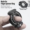 image:imageFREELOVE Metal Ring Fidget Toys for Men Adults Aluminum Alloy Chain Bike Sound Anxiety Ring Nuclear Reactor Design with 6804 Ball Bearing Finger RollerBlack